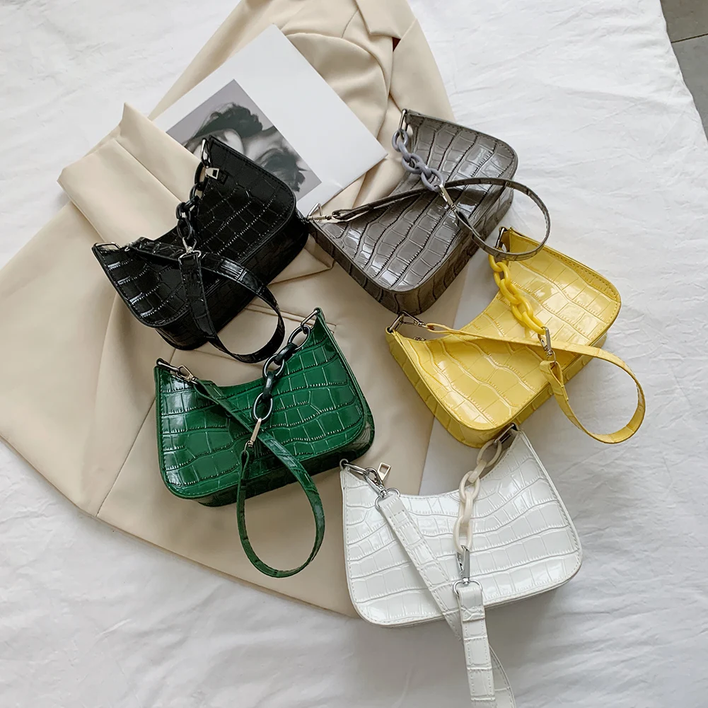 Women Fashion Alligator Pattern Shoulder PU Leather Underarm Bags Daily Leisure Bags Business Purses Handbags
Women Fashion Alligator Pattern Shoulder PU Leather Underarm Bags Daily Leisure Bags Business Purses Handbags