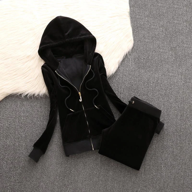 Spring/Autumn 2021 women's brand velvet fabric tracksuits women's velvet track suit hoodies and pants fat sister
Spring/Autumn 2021 women's brand velvet fabric tracksuits women's velvet track suit hoodies and pants fat sister