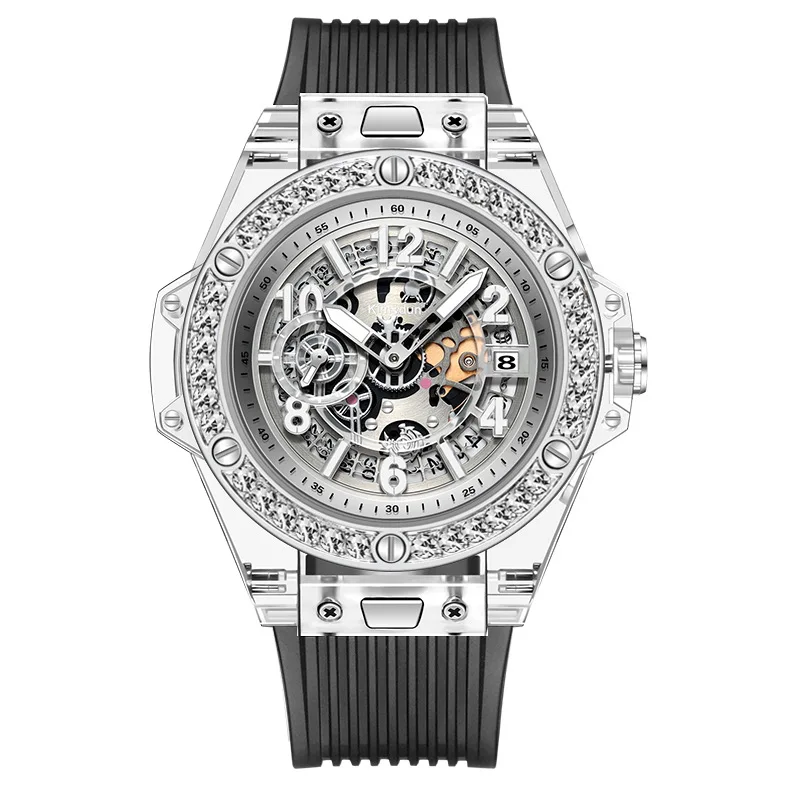 KINSDUN Brand Transparent Diamond Men's Quartz Watches Fashion Sports Waterproof Couple Watch Trend Gift Men Women Watch Drop
KINSDUN Brand Transparent Diamond Men's Quartz Watches Fashion Sports Waterproof Couple Watch Trend Gift Men Women Watch Drop