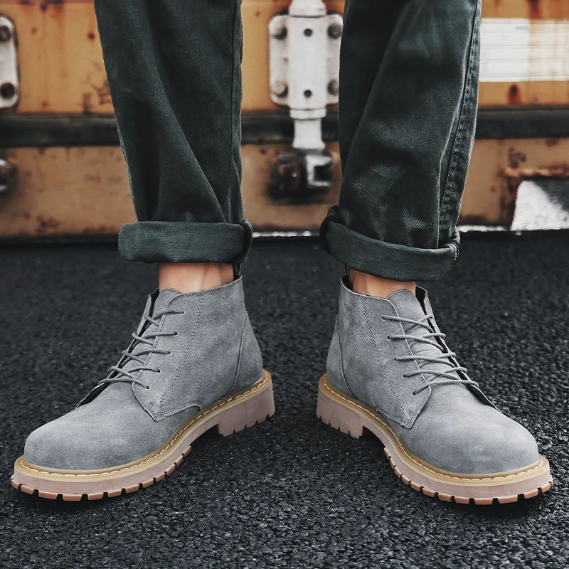 2021 New Men Genuine Leather Suede Ankle Casual Oxford Boots Classic British Style Male Lace Up Shoes Retro Working Outdoor Shoe
2021 New Men Genuine Leather Suede Ankle Casual Oxford Boots Classic British Style Male Lace Up Shoes Retro Working Outdoor Shoe