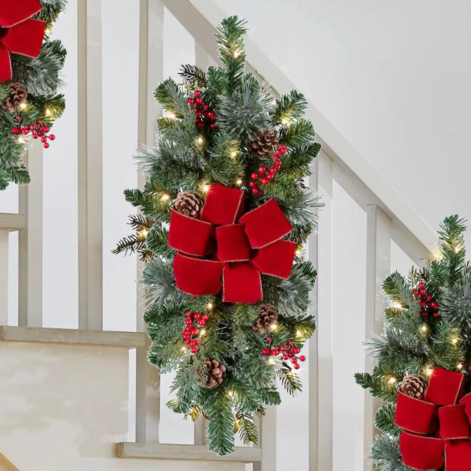 Christmas Garland Rattan Red Fruit Wall Hanging Upside Down Tree Xmas Decor Shopping Mall Hotel Door And Window Ornaments
Christmas Garland Rattan Red Fruit Wall Hanging Upside Down Tree Xmas Decor Shopping Mall Hotel Door And Window Ornaments