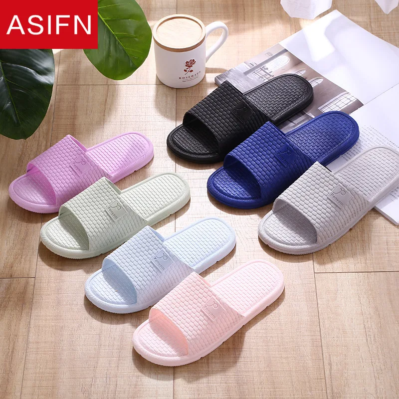 ASIFN Men Women Slides Summer Bathroom Slippers Simple Indoor Plastic Slipper Flip Flops Non-slip Zapatos De Hombre Sandals
ASIFN Men Women Slides Summer Bathroom Slippers Simple Indoor Plastic Slipper Flip Flops Non-slip Zapatos De Hombre Sandals