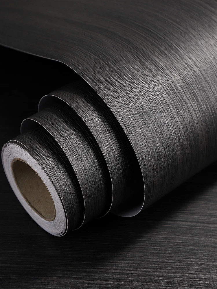 Dark Black Self-adhesive Furnitures Renovation Sticker Stripe Wallpaper Wood Grain Wallpaper Stickers for Walls In Rolls
Dark Black Self-adhesive Furnitures Renovation Sticker Stripe Wallpaper Wood Grain Wallpaper Stickers for Walls In Rolls