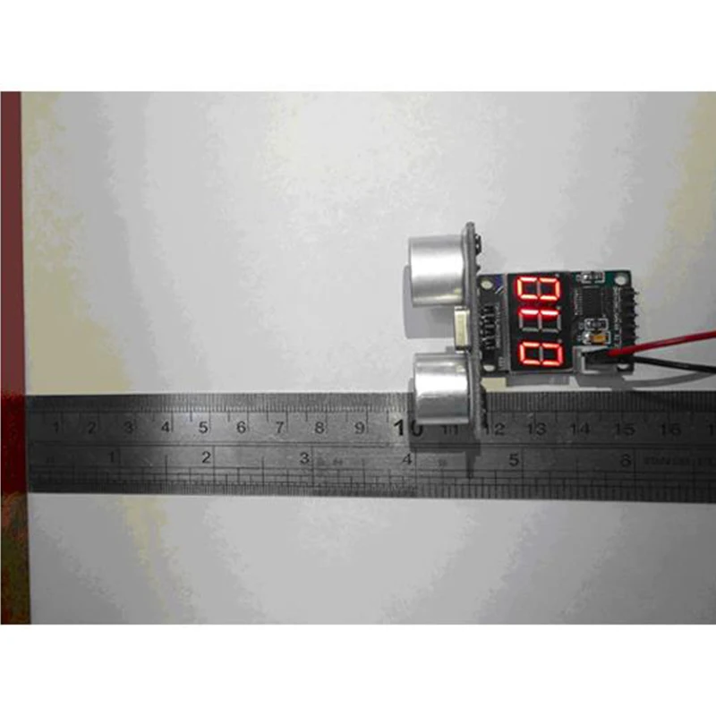 HC-SR04 Display Rangefinder Mini Ultrasonic Ranging Module Test Board Provides 5V Test Board Test For Distance Measurement
HC-SR04 Display Rangefinder Mini Ultrasonic Ranging Module Test Board Provides 5V Test Board Test For Distance Measurement