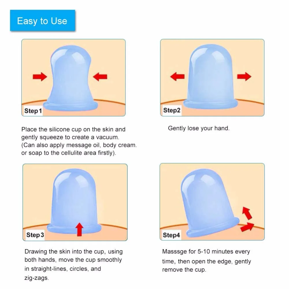Silicone Anti Cellulite Cup Vacuum Massage Cups Body Pain Relief Massage Roller Manual Suction Massage Cups Cupping Therapy Set
Silicone Anti Cellulite Cup Vacuum Massage Cups Body Pain Relief Massage Roller Manual Suction Massage Cups Cupping Therapy Set