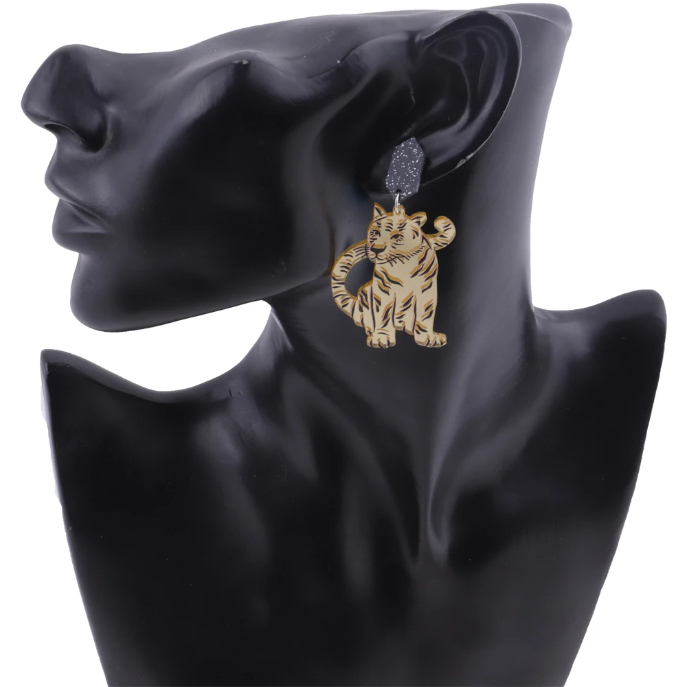 New Punk Geometric Gold Color Acrylic Tiger Drop Earrings for Women Animal Long Dangle Earrings Fashion Jewelry Gifts
New Punk Geometric Gold Color Acrylic Tiger Drop Earrings for Women Animal Long Dangle Earrings Fashion Jewelry Gifts