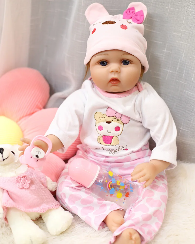 Кукла новорожденная Мягкая силиконовая, 22 дюйма
Кукла новорожденная Мягкая силиконовая, 22 дюйма