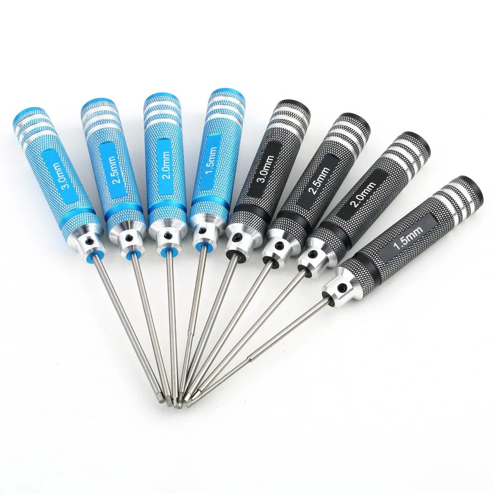 4PCS Hex Screwdrivers 1.5mm 2.0mm 2.5mm 3.0mm Professional Screw Driver Tool Kit For RC Helicopter Plane Transmitter Car
4PCS Hex Screwdrivers 1.5mm 2.0mm 2.5mm 3.0mm Professional Screw Driver Tool Kit For RC Helicopter Plane Transmitter Car