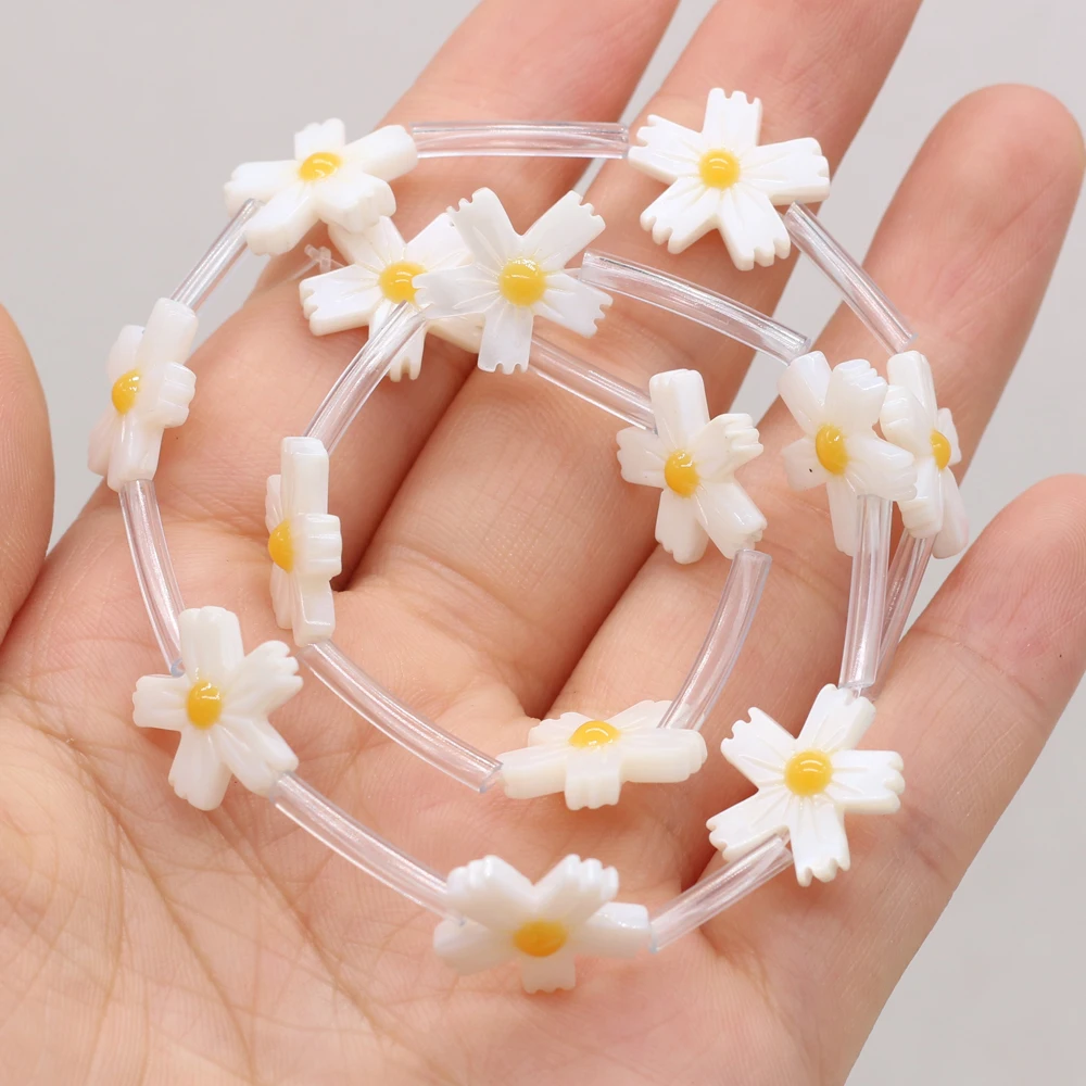 Natural Freshwater Shell Sunflower Shaped Loosely Spaced Beads Beaded Jewelry for DIY Bracelet and Necklace Accessories Making
Natural Freshwater Shell Sunflower Shaped Loosely Spaced Beads Beaded Jewelry for DIY Bracelet and Necklace Accessories Making