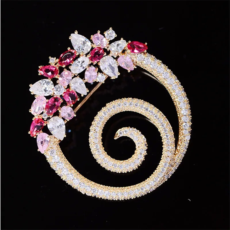 Korean Fashion Crystal Corsage Brand Designer Luxury Wedding Party Brooches Pins Jewelry Gold-Plated Colorful Circle Brooch
Korean Fashion Crystal Corsage Brand Designer Luxury Wedding Party Brooches Pins Jewelry Gold-Plated Colorful Circle Brooch