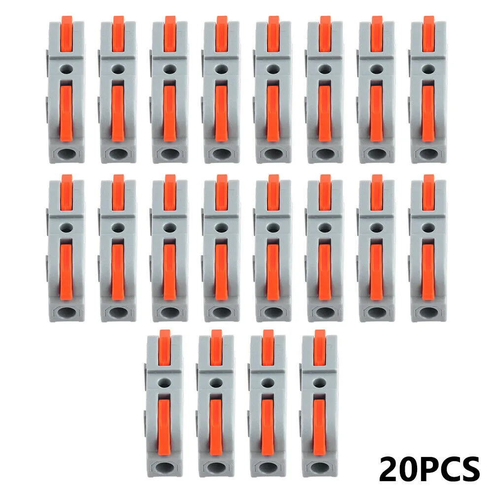 20PCS Spring Lever Terminal Block Electrical Connector Cable Wire Clamp Connector Quick Splice Cable Conductor SPL-1 SPL-2 SPL-3
20PCS Spring Lever Terminal Block Electrical Connector Cable Wire Clamp Connector Quick Splice Cable Conductor SPL-1 SPL-2 SPL-3