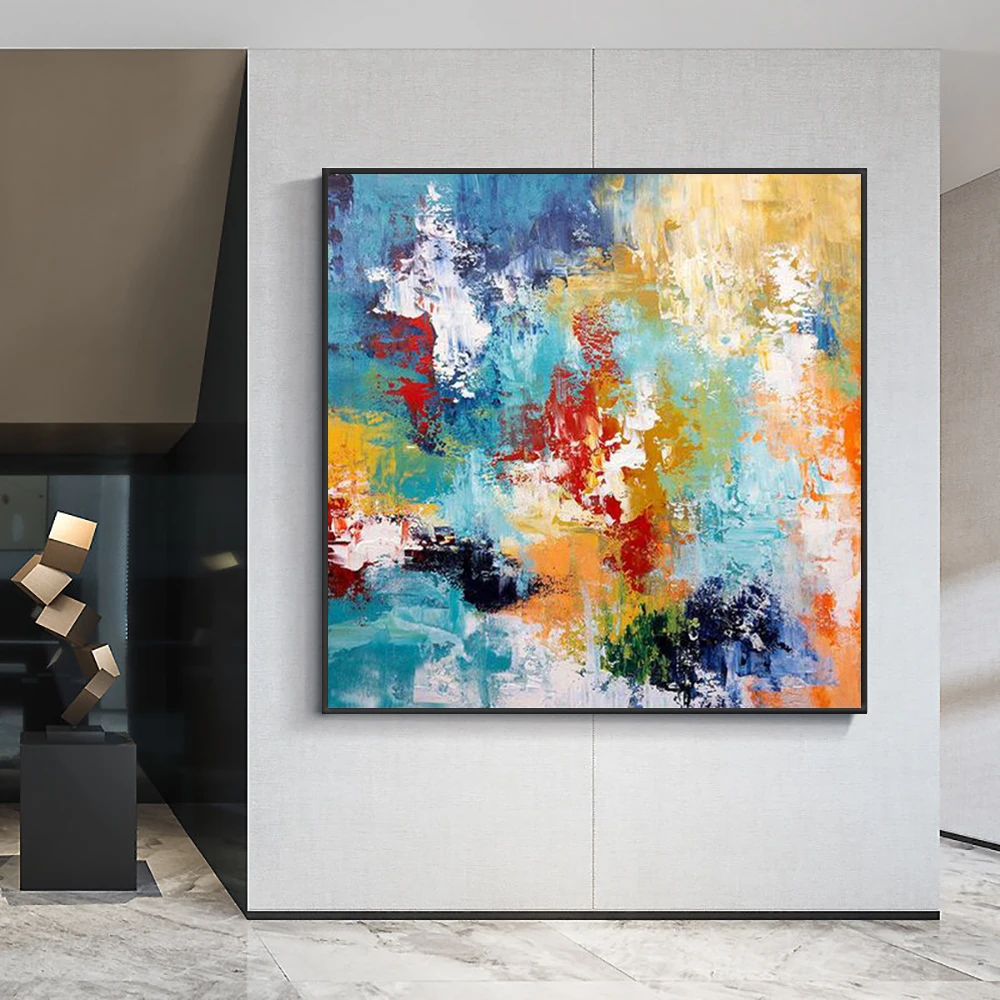 100% Hand Painted Oil Painting On Canvas Abstract Multicolor Painting New Modern Wall Art For Living Room House Decoration
100% Hand Painted Oil Painting On Canvas Abstract Multicolor Painting New Modern Wall Art For Living Room House Decoration