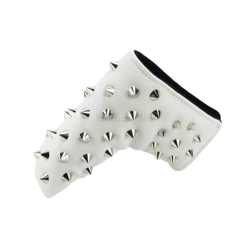 Golf Putter Headcover Blade Cover Silver Nail Rivet PU Leather Magnet Closed
Golf Putter Headcover Blade Cover Silver Nail Rivet PU Leather Magnet Closed