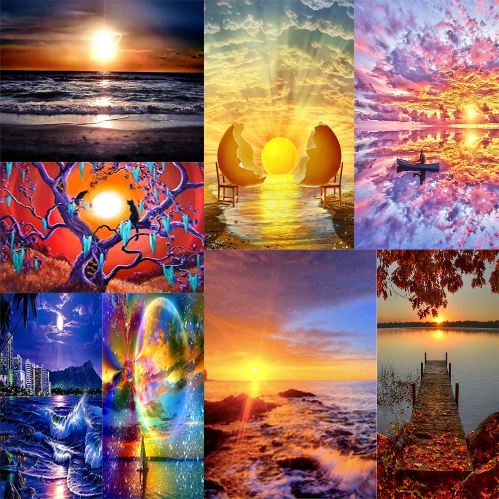 5D DIY Diamond Painting Stunning Sunset Picture Square/Round Full Diamond Mosaic Embroidery Cross Stitch Kit Home Decoration
5D DIY Diamond Painting Stunning Sunset Picture Square/Round Full Diamond Mosaic Embroidery Cross Stitch Kit Home Decoration