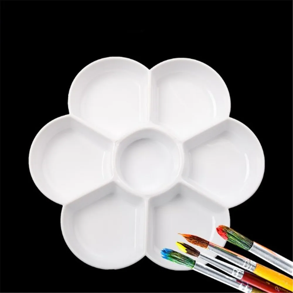 Flower Shaped Plastic Art Palette 7 Well Painting Dish Tray Mixing Palettes For Oil Acrylic Watercolor Gouache
Flower Shaped Plastic Art Palette 7 Well Painting Dish Tray Mixing Palettes For Oil Acrylic Watercolor Gouache