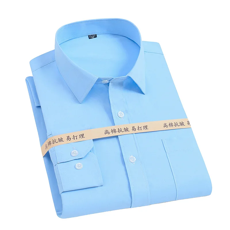 2021 Men's Long-Sleeved White Shirt Business Pure Color Anti-Wrinkle Breathable Shirt Youth Professional Formal Shirt
2021 Men's Long-Sleeved White Shirt Business Pure Color Anti-Wrinkle Breathable Shirt Youth Professional Formal Shirt