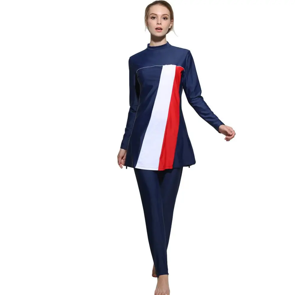 Muslim Swimwear Women Modest Patchwork Full Cover Short Sleeve Swimsuit Islamic Hijab Islam Burkinis
Muslim Swimwear Women Modest Patchwork Full Cover Short Sleeve Swimsuit Islamic Hijab Islam Burkinis