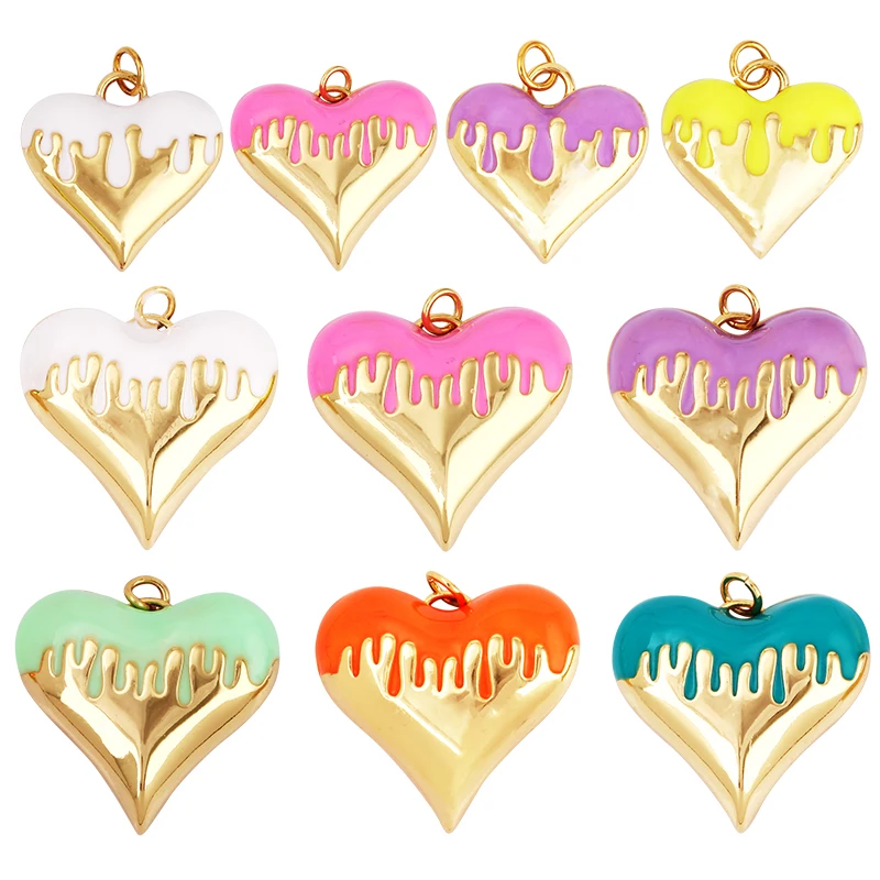 Enamel Flowing Heart Charm Pendant Valentine Gift,18K Real Gold Plated Colour,Necklace Pendant for Handmade Jewelry Supplies
Enamel Flowing Heart Charm Pendant Valentine Gift,18K Real Gold Plated Colour,Necklace Pendant for Handmade Jewelry Supplies