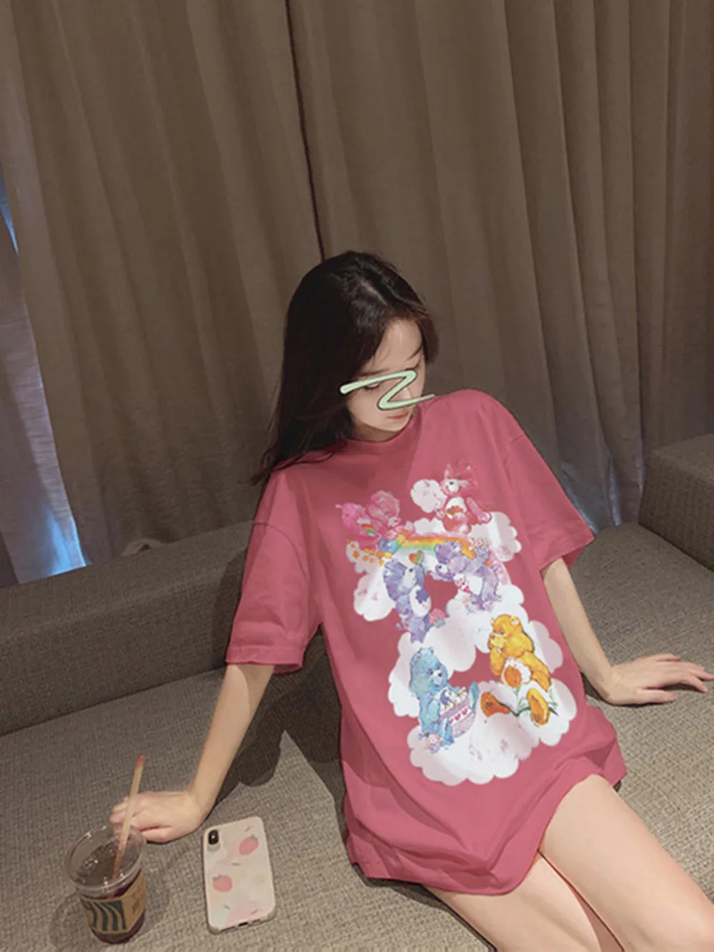 2021 new blue bear t-shirt short-sleeved loose top women's super fire casual mid-length T summer
2021 new blue bear t-shirt short-sleeved loose top women's super fire casual mid-length T summer