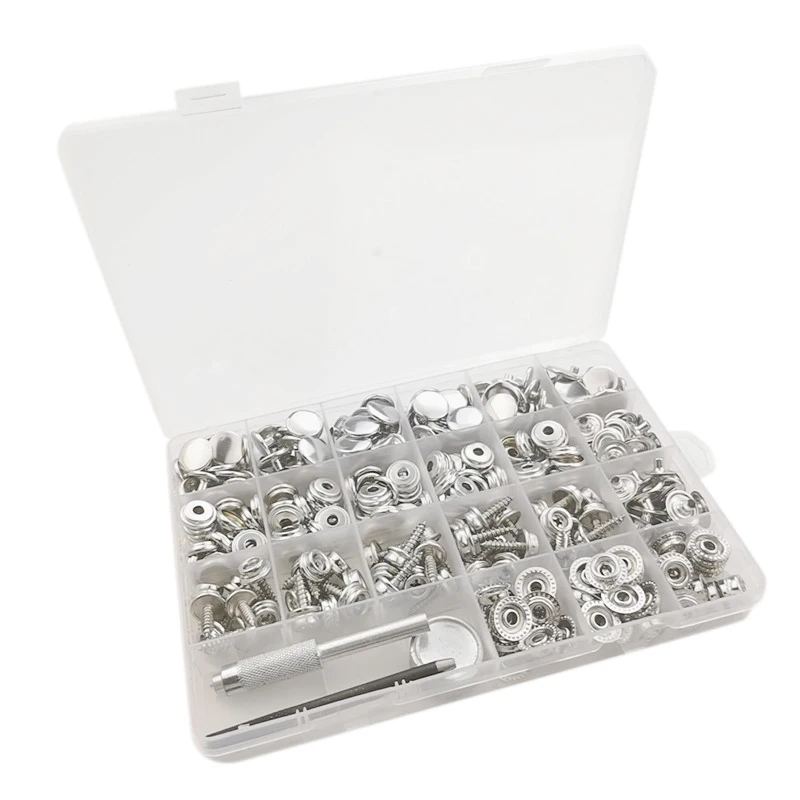 Canvas Snap Kit - Marine Grade Stainless Steel for DIY Repair - Complete with Material Hole Punch and Setting Tools
Canvas Snap Kit - Marine Grade Stainless Steel for DIY Repair - Complete with Material Hole Punch and Setting Tools