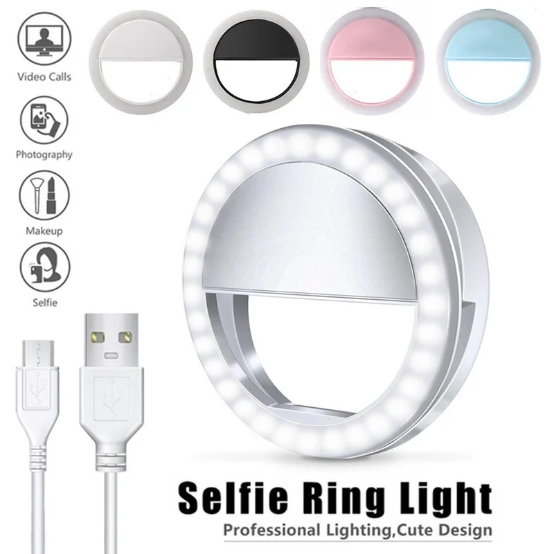 36LED Selfie Ring Light Makeup For iPhone Xiaomi Samsung Huawei Portable Flash Camera Phone Case Cover Photography | Лампы и освещение