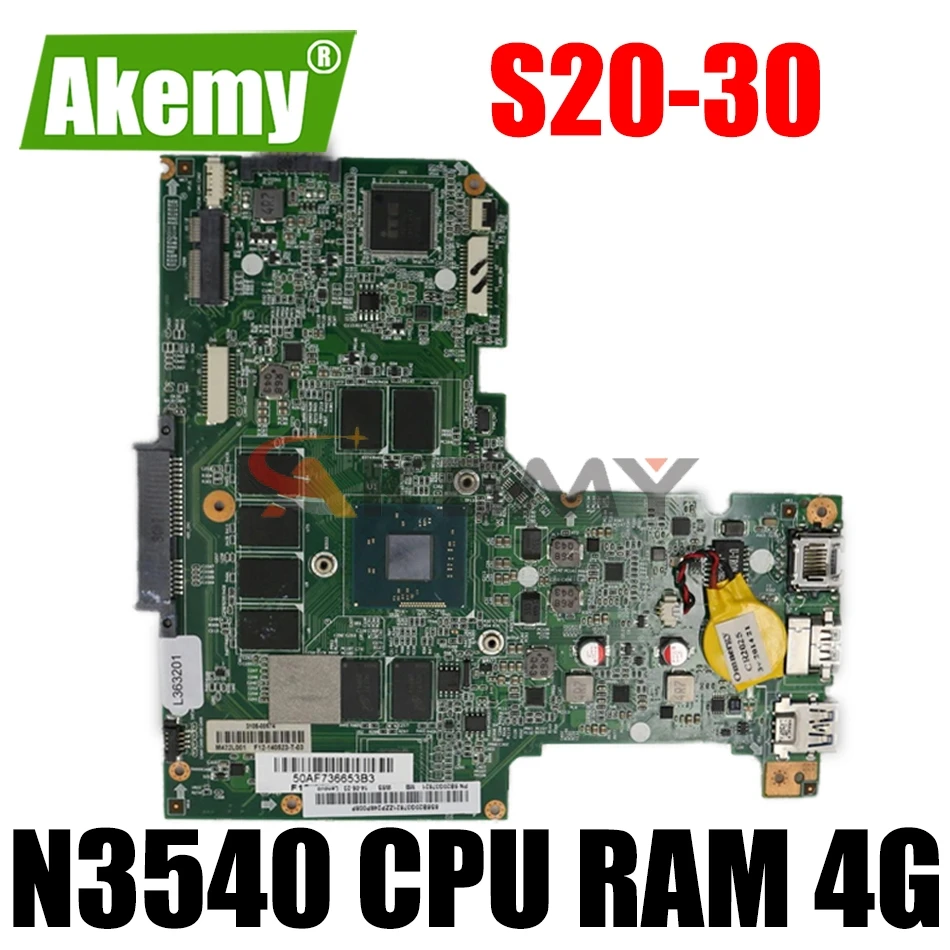 

Материнская плата BM5406 для ноутбука Lenovo, модель BM5406, рев: 1,3, с процессором N3540, ОЗУ 4 Гб, 5B20G9711, материнская плата 100%, протестированная работа