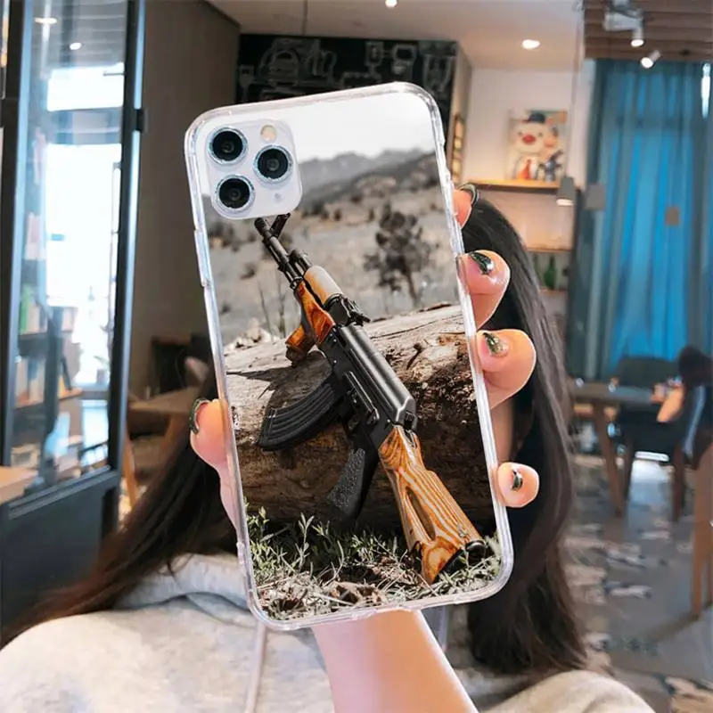 Cool Guns Phone Case Transparent for iPhone 6 7 8 11 12 s mini pro X XS XR MAX Plus se cover funda shell
Cool Guns Phone Case Transparent for iPhone 6 7 8 11 12 s mini pro X XS XR MAX Plus se cover funda shell