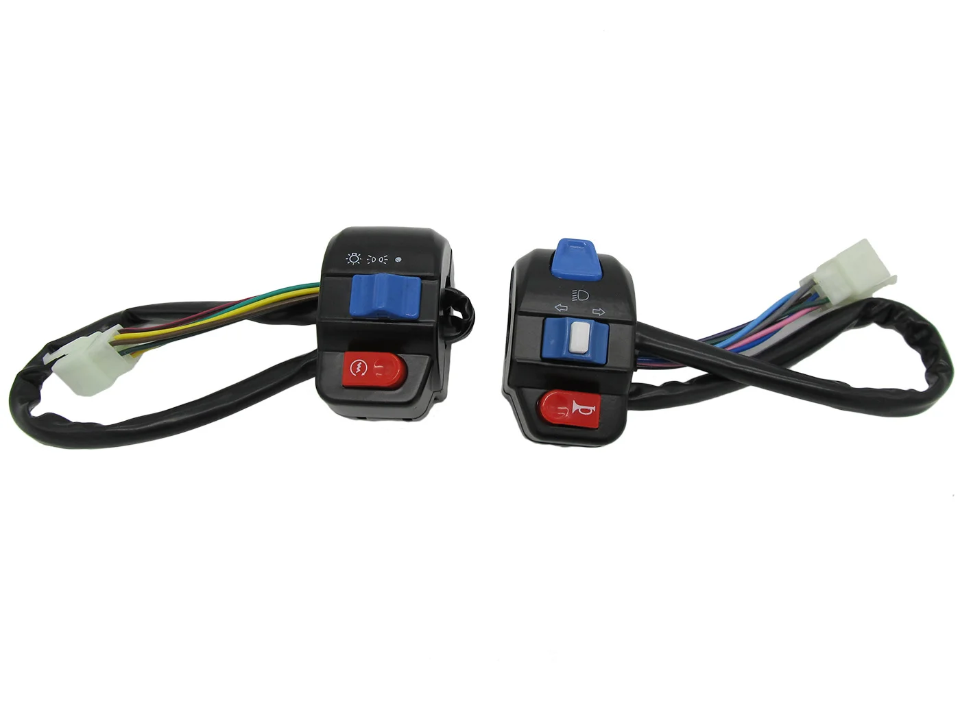 Left & Right Handlebar Control Switch Lever For GY6 50CC 125CC 150CC Moped Scppter Baja Turn Signal Light Headlight Horn Button
Left & Right Handlebar Control Switch Lever For GY6 50CC 125CC 150CC Moped Scppter Baja Turn Signal Light Headlight Horn Button