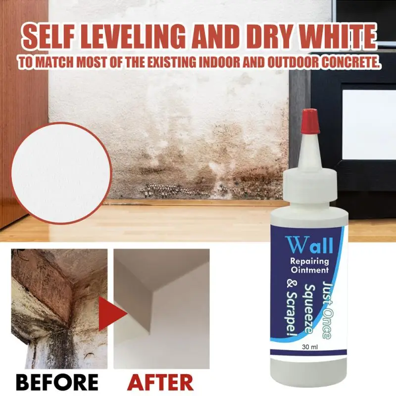 30ML Wall Repairing Ointment Wall Repair Cream Home Wall Renovation Crack Repair Agent Walls Peeling Graffiti Gap Repair Paste
30ML Wall Repairing Ointment Wall Repair Cream Home Wall Renovation Crack Repair Agent Walls Peeling Graffiti Gap Repair Paste