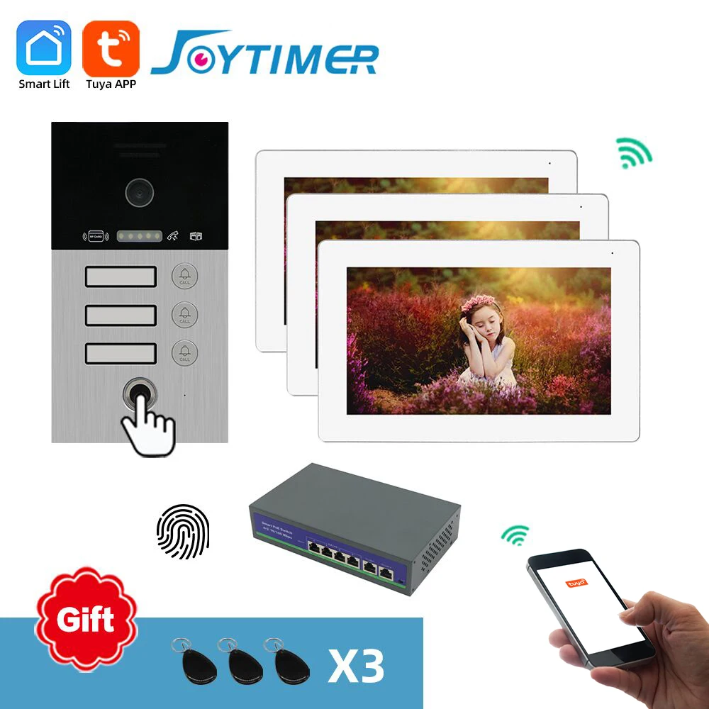 Беспроводная система видеодомофона Joytimer IP WIFI умный Домашний домофон с