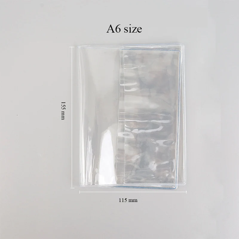 Transparent Notebook Cover A5A6 Planner Inner Core Refill Paper Protective Shell for Note for Midori Diary Book School Supplies
