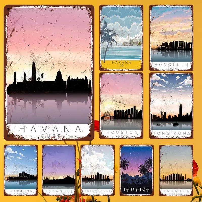 Jak a Indonesia Travel Jak a Skyline Vintage Metal Sign Retro Decor For Wall Bar Home Pub Tin Sign Posters
Jak a Indonesia Travel Jak a Skyline Vintage Metal Sign Retro Decor For Wall Bar Home Pub Tin Sign Posters