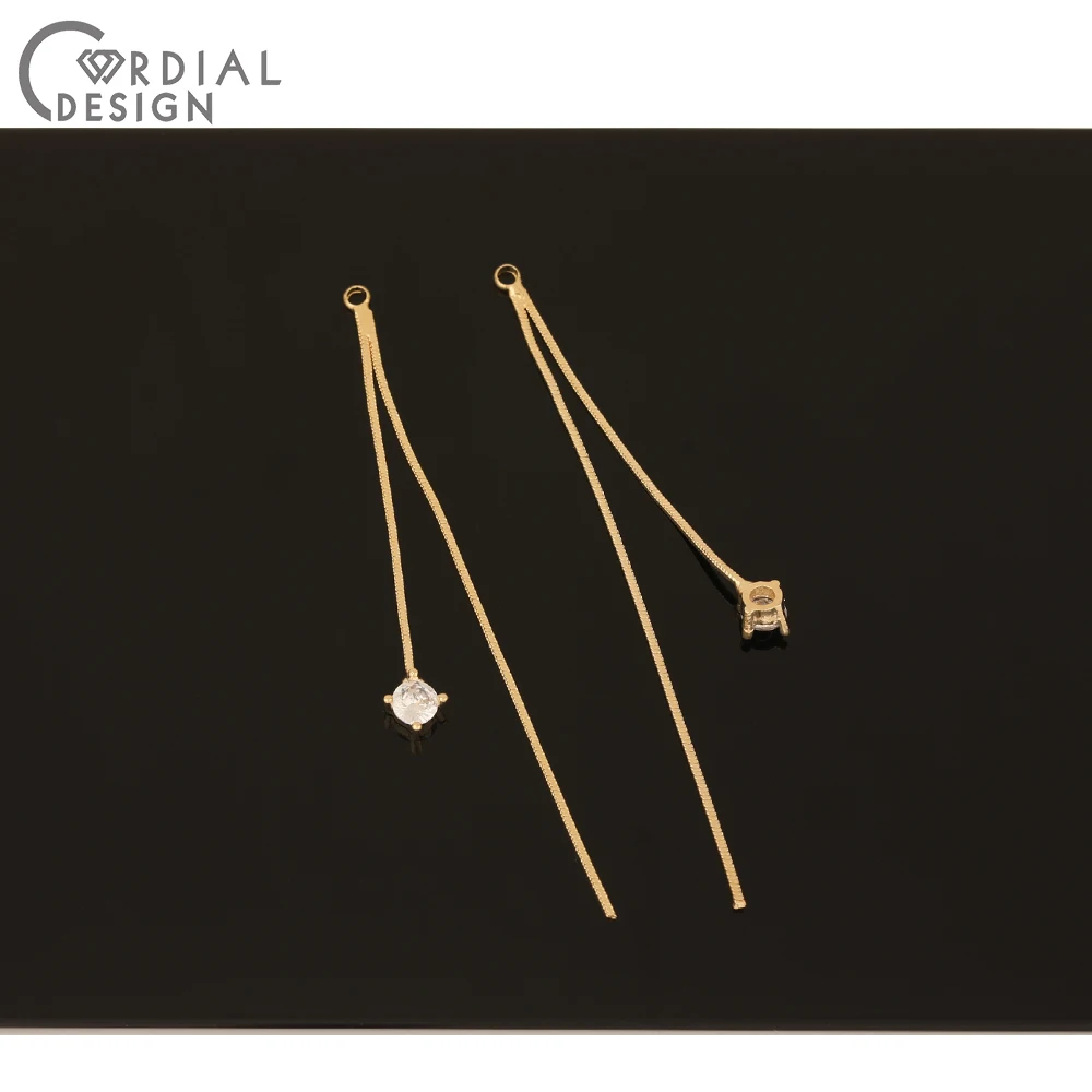 Cordial Design 30Pcs Earrings Accessories/DIY Chain Shape/Hand Made/Genuine Gold Plating/CZ Charms/Jewelry Findings & Components
Cordial Design 30Pcs Earrings Accessories/DIY Chain Shape/Hand Made/Genuine Gold Plating/CZ Charms/Jewelry Findings & Components