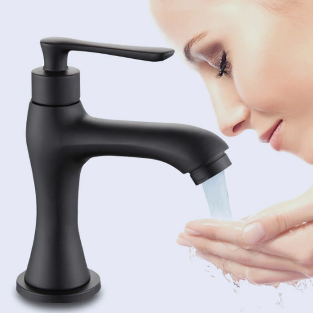Top Quality Black Faucet Brass Paint Faucet Bathroom Basin Faucets Matte Blacked Tap Single Hole Mounted Cold Basin Sink Tap
Top Quality Black Faucet Brass Paint Faucet Bathroom Basin Faucets Matte Blacked Tap Single Hole Mounted Cold Basin Sink Tap