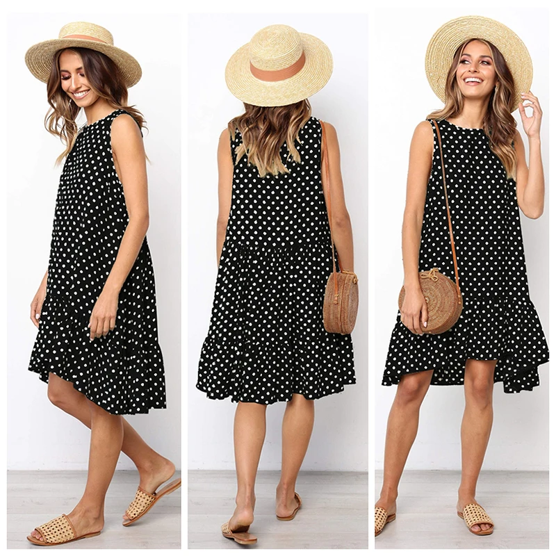 2020 Summer Wave Point Dress Ruffle Street Sexy Women clothes O-Neck Polka Dot Casual Slim Beach Party Dresses Vestidos
2020 Summer Wave Point Dress Ruffle Street Sexy Women clothes O-Neck Polka Dot Casual Slim Beach Party Dresses Vestidos