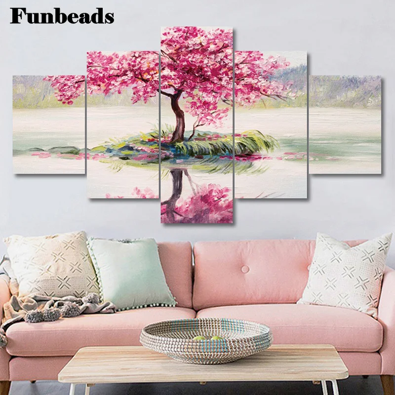 5D полная выкладка Diy Набор для создания алмазной мозаики розовое дерево Стразы Вышивка природные пейзажи Алмазная вышивка крестиком Декор 5... 
5D полная выкладка Diy Набор для создания алмазной мозаики розовое дерево Стразы Вышивка природные пейзажи Алмазная вышивка крестиком Декор 5...