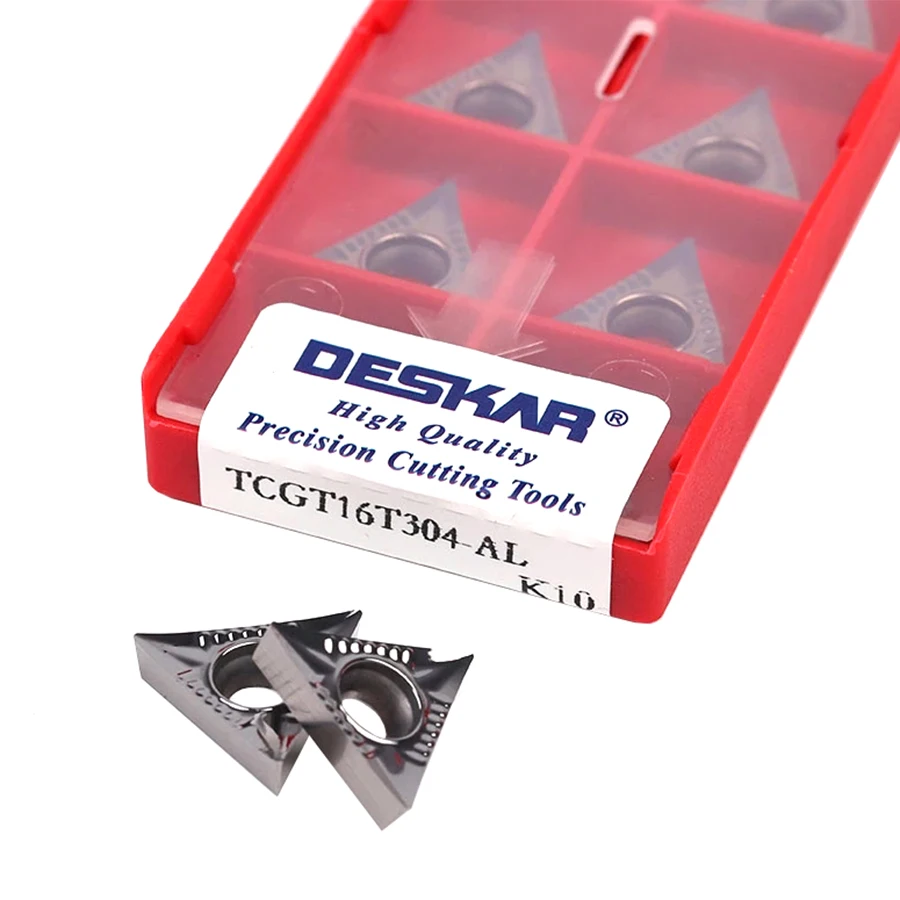 DESKAR TCGT090204 TCGT110204 110202 TCGT16T302 TCGT16T304 AL K10 CNC Aluminum Turning Tools Lathe Inserts Internal turning tools
DESKAR TCGT090204 TCGT110204 110202 TCGT16T302 TCGT16T304 AL K10 CNC Aluminum Turning Tools Lathe Inserts Internal turning tools