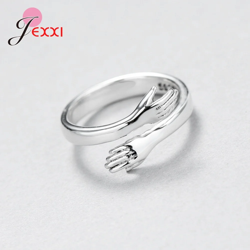Sterling Silver 925 Embrace Opening Adjustable Finger Rings Women And Men Christmas Jewelry Accessories Bijoux New
Sterling Silver 925 Embrace Opening Adjustable Finger Rings Women And Men Christmas Jewelry Accessories Bijoux New
