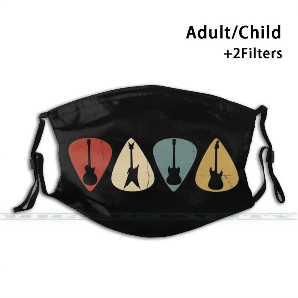 Guitar Pick Retro Electric Silhouette 3d Print Reusable Mouth Mask Washable Filter Anti Dust Face Mask Pick Guitar 
Guitar Pick Retro Electric Silhouette 3d Print Reusable Mouth Mask Washable Filter Anti Dust Face Mask Pick Guitar