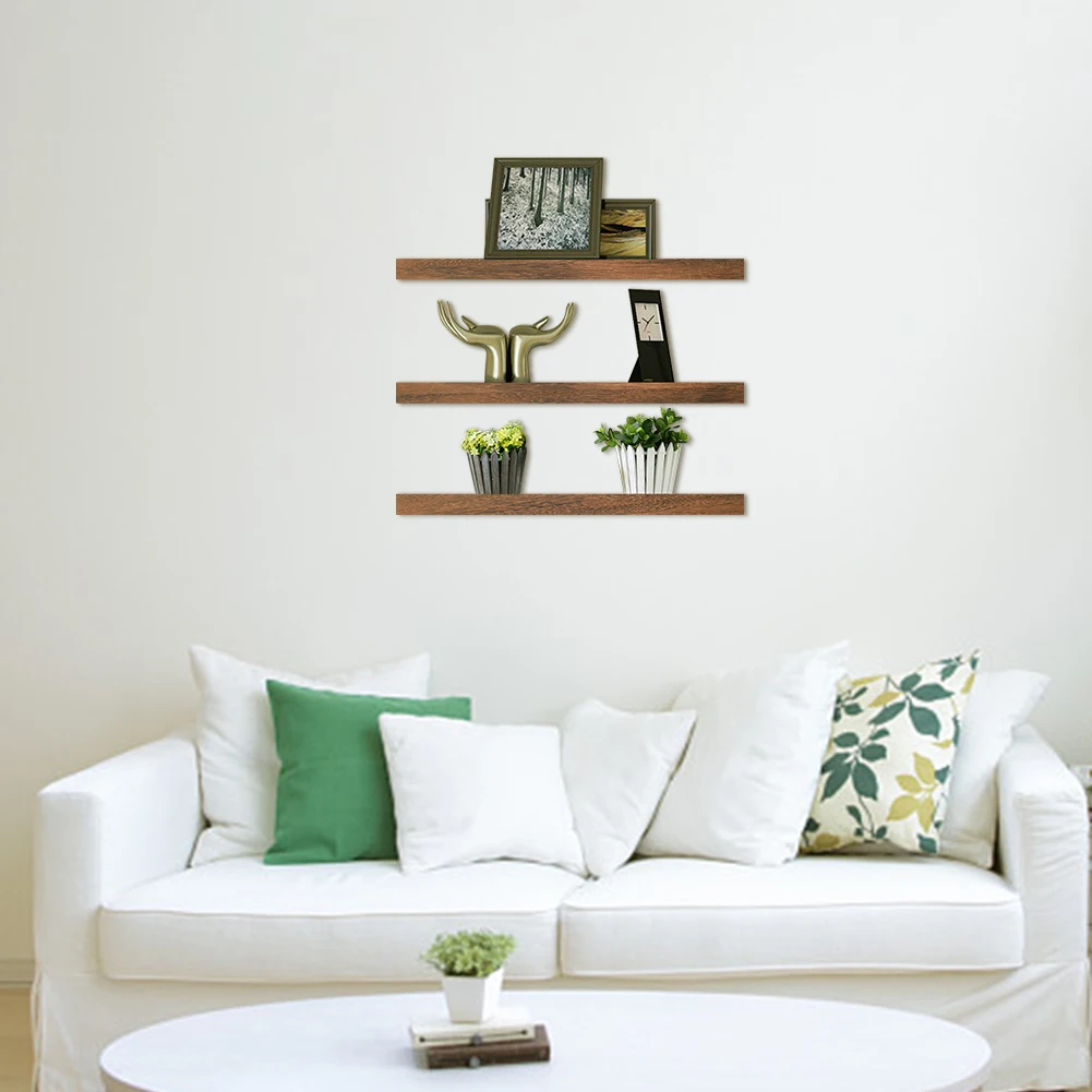 3pcs Wall Mounted Wooden Rack Floating Shelf Set Hanging Home Decor Rectangle Trophy Display Multifunctional Photo Frames Rustic
3pcs Wall Mounted Wooden Rack Floating Shelf Set Hanging Home Decor Rectangle Trophy Display Multifunctional Photo Frames Rustic