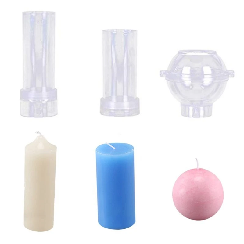 Plastic Candle Molds for Candle Making Set of 3 - Including Pillar Mold, Cylind E56C
Plastic Candle Molds for Candle Making Set of 3 - Including Pillar Mold, Cylind E56C