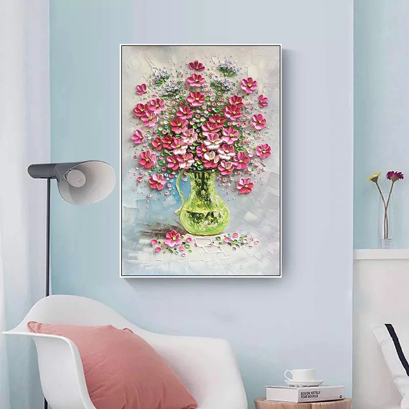 Three-Dimensional Hand Painted Thick Texture Oil Painting Abstract Flower Painting On Canvas Handmade Home Wall Decor Unframede
Three-Dimensional Hand Painted Thick Texture Oil Painting Abstract Flower Painting On Canvas Handmade Home Wall Decor Unframede