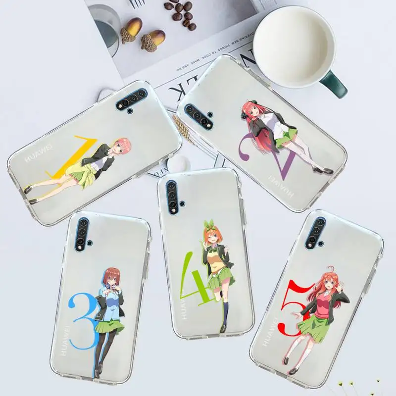 The Quintessential Quintuplets Phone Case Transparent for Huawei honor P mate 40 20 30 10 50 i 9 x mate pro lite 8a
The Quintessential Quintuplets Phone Case Transparent for Huawei honor P mate 40 20 30 10 50 i 9 x mate pro lite 8a