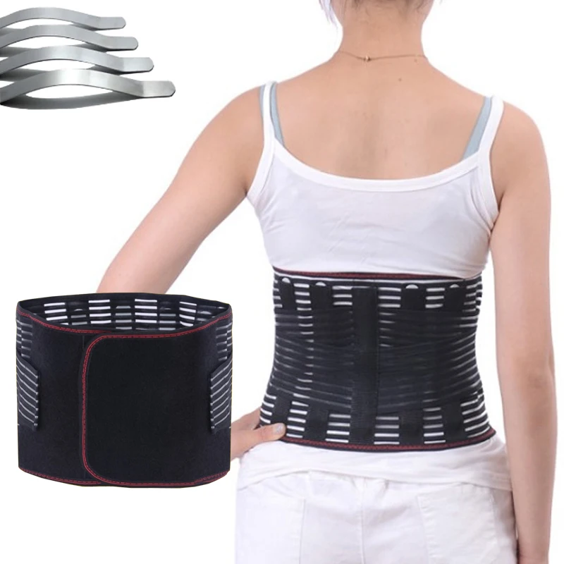 Adjustable Alloy Bar Stomach Pressure Waist Belt Lumbar Support Back Brace Orthopedic Medical Posture Corrector Double Banded
Adjustable Alloy Bar Stomach Pressure Waist Belt Lumbar Support Back Brace Orthopedic Medical Posture Corrector Double Banded
