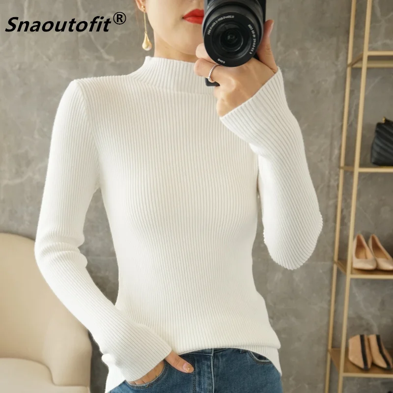 Long-Sleeved Wool Sweater, Core-Spun Yarn, Women's Half-High Neck, Pullover, Warmth, Drawstring, Autumn Winter 2021, Model 14-22
Long-Sleeved Wool Sweater, Core-Spun Yarn, Women's Half-High Neck, Pullover, Warmth, Drawstring, Autumn Winter 2021, Model 14-22