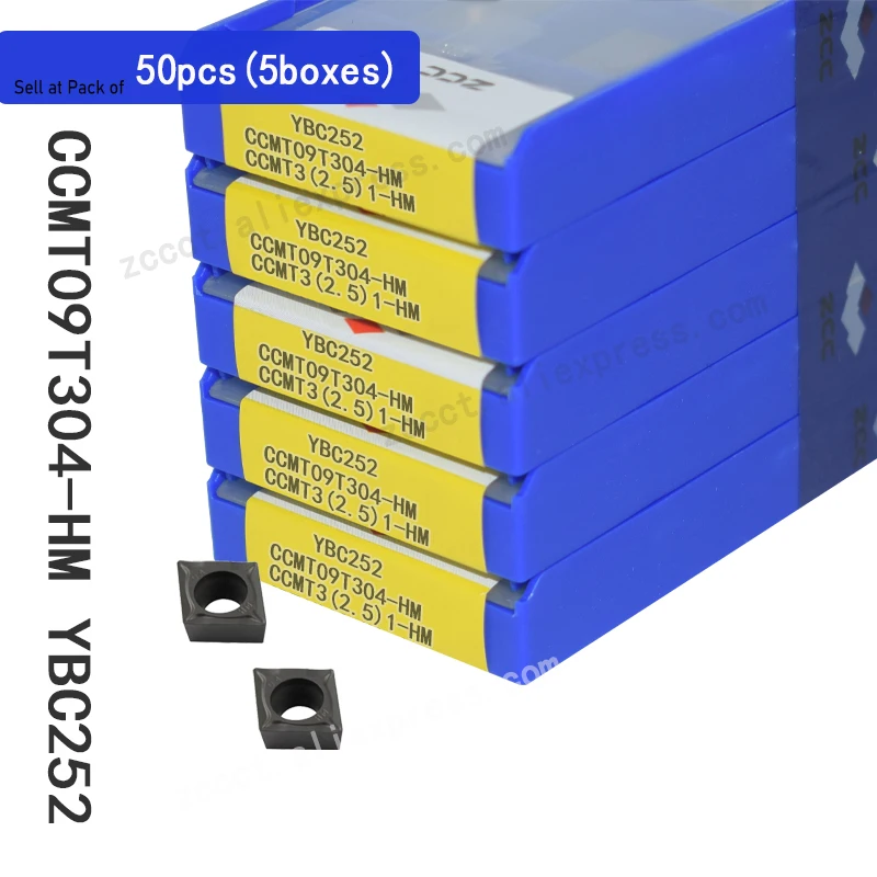 50pcs ZCC Turning Insert CCMT09T304-HM YBC252 Carbide Lathe Tool Plate CCMT 09T304 HM For Medium Cut of Steel CCMT09T304
50pcs ZCC Turning Insert CCMT09T304-HM YBC252 Carbide Lathe Tool Plate CCMT 09T304 HM For Medium Cut of Steel CCMT09T304
