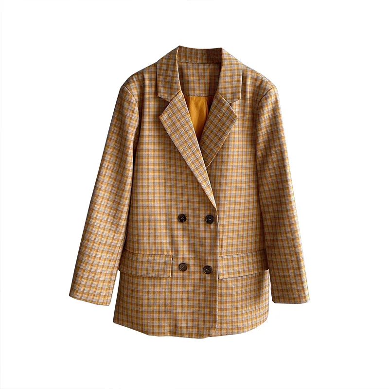 Blazer 2021 Spring Retro Plaid Women's Suit Women's Long Sleeve Korean Fashion Casual Loose Jacket
Blazer 2021 Spring Retro Plaid Women's Suit Women's Long Sleeve Korean Fashion Casual Loose Jacket