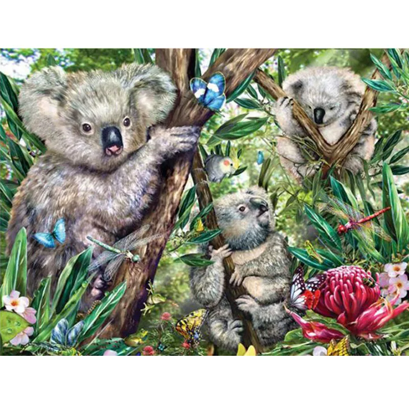 Алмазная 5D Вышивка с медведем Koala, полноразмерная/круглая мозаика «сделай сам», стразы, мозаика для детской комнаты
Алмазная 5D Вышивка с медведем Koala, полноразмерная/круглая мозаика «сделай сам», стразы, мозаика для детской комнаты