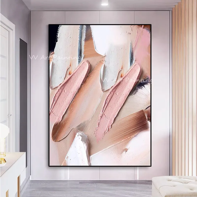 100% Handmade knife thick pink canvas simple Oil Paintings Wall Pictures Art Wall Artwork For reading Room Decoration Gift
100% Handmade knife thick pink canvas simple Oil Paintings Wall Pictures Art Wall Artwork For reading Room Decoration Gift