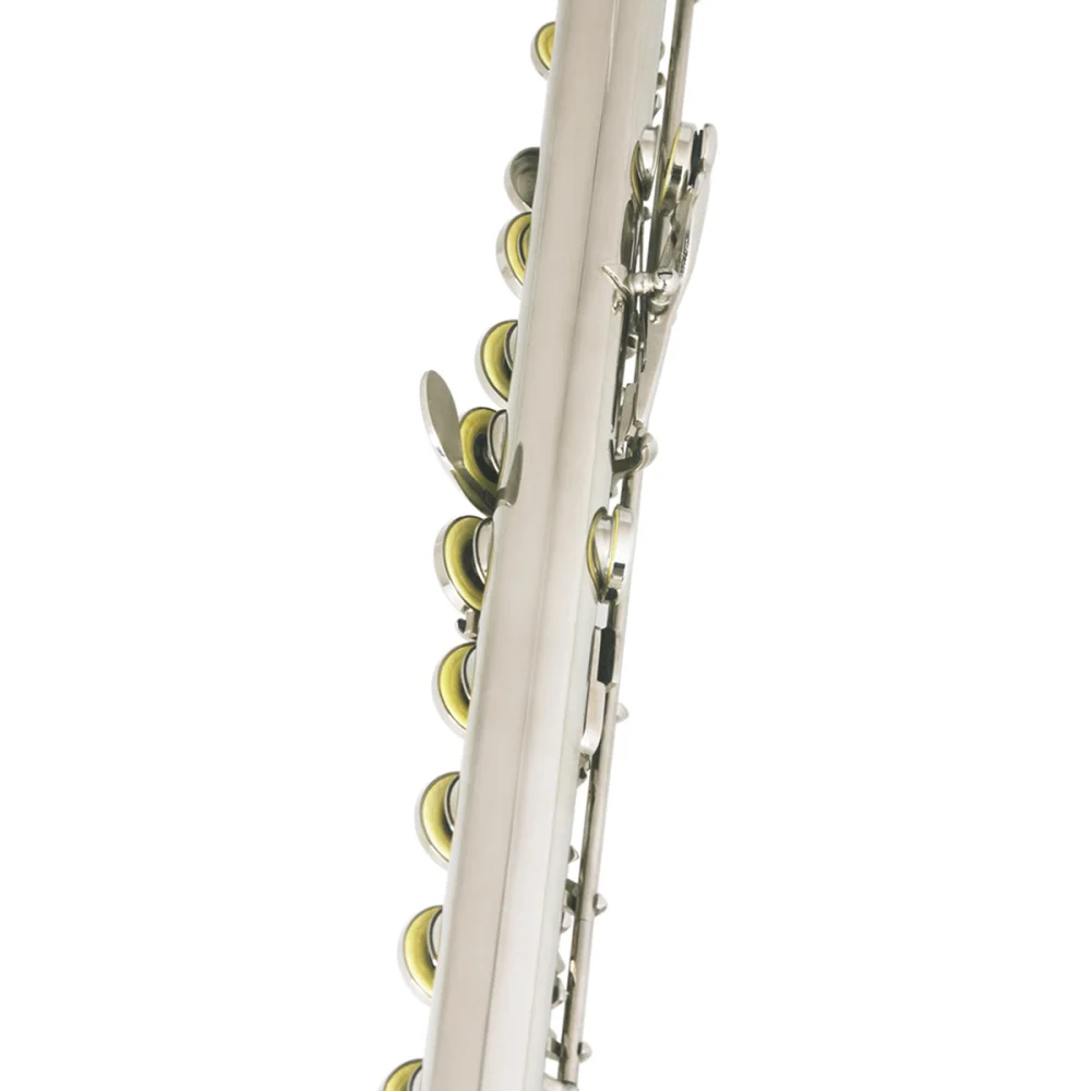 Professional Silver Glossy Closed Hole Flute with Leather Case Cleaning Rod Wipe Cloth Joint Grease and
Professional Silver Glossy Closed Hole Flute with Leather Case Cleaning Rod Wipe Cloth Joint Grease and